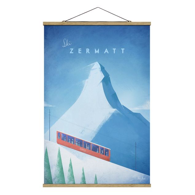 Switzerland wall art Travel Poster - Zermatt