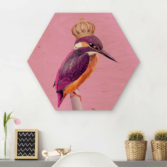 Kitchen Pink Kingfisher With Crown