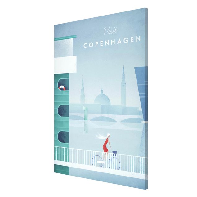 Prints vintage Travel Poster - Copenhagen
