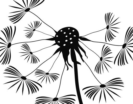 African wall stickers No.252 Dandelion Gold