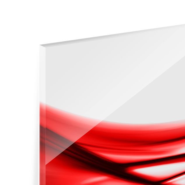 Glass Splashback - Red Touch - Panoramic