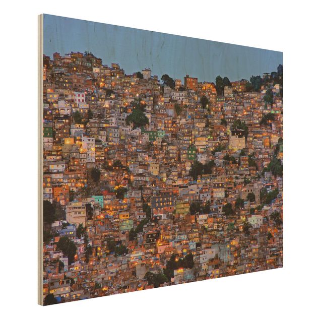 Prints Rio De Janeiro Favela Sunset