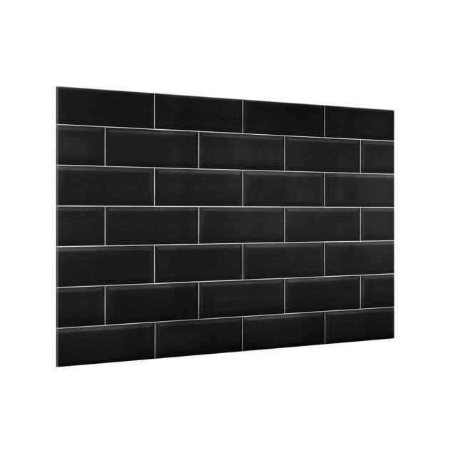 Glass splashback patterns Ceramic Tiles Black