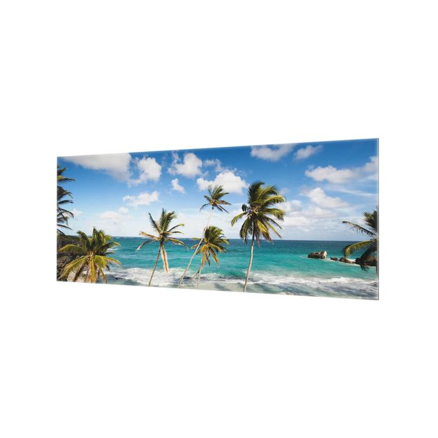 Glass splashback Beach Of Barbados