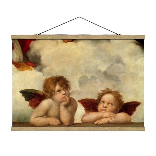 Art prints Raffael - Two Angels. Detail from The Sistine Madonna