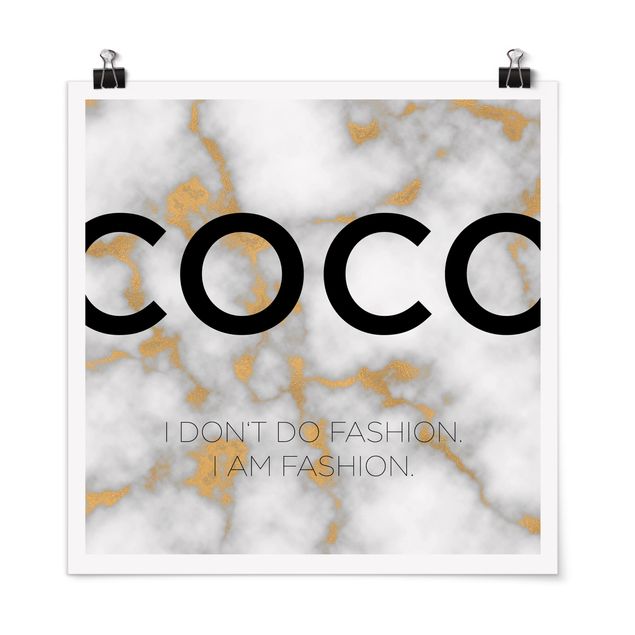 Contemporary art prints Coco - I Dont Do Fashion