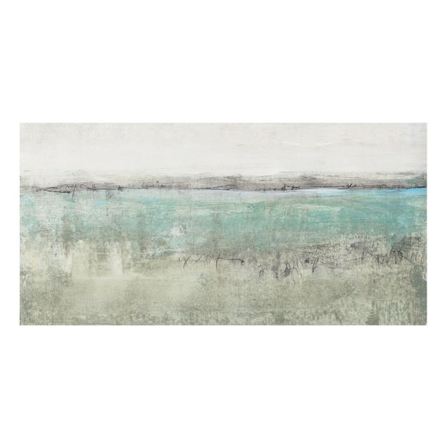 Glass Splashback - Horizon Over Turquoise I - Landscape 1:2