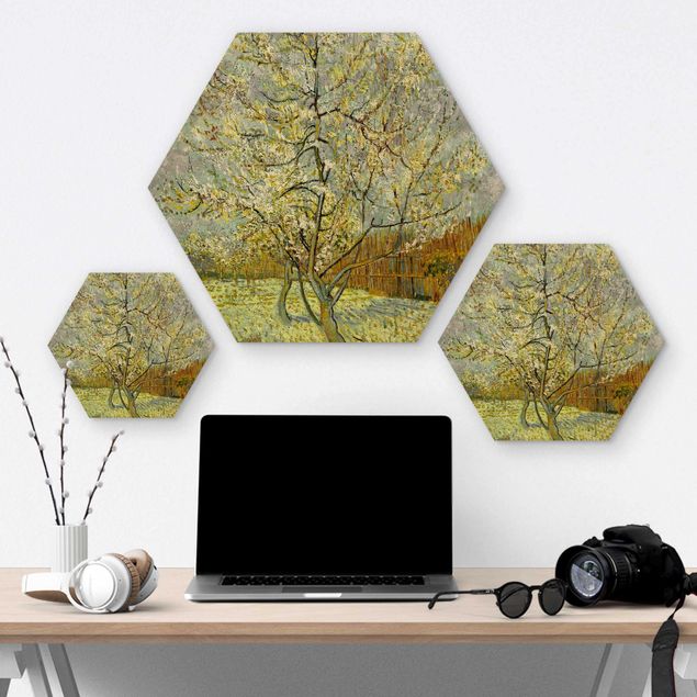 Prints Vincent van Gogh - Flowering Peach Tree