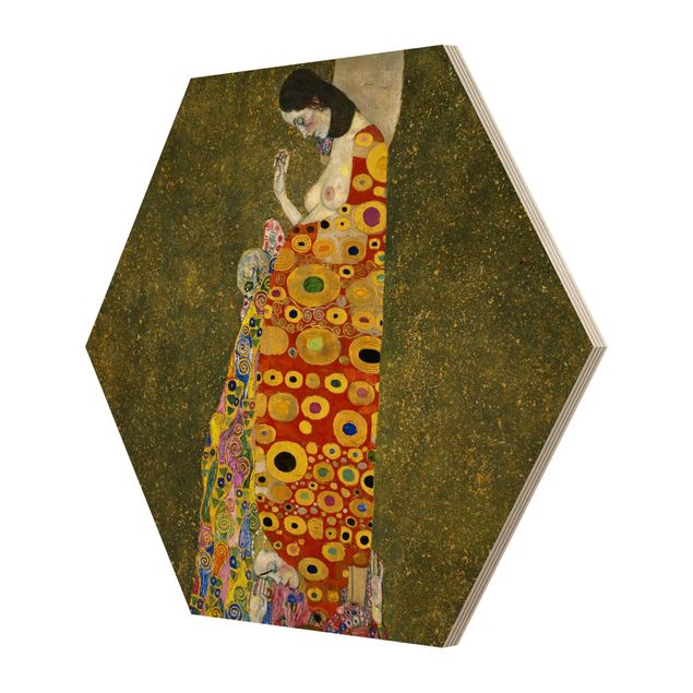 Wood photo prints Gustav Klimt - Hope II