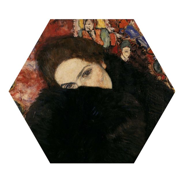 Prints Gustav Klimt - Lady With A Muff