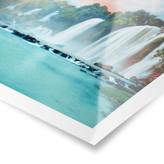 Posters landscape Waterfall Panorama