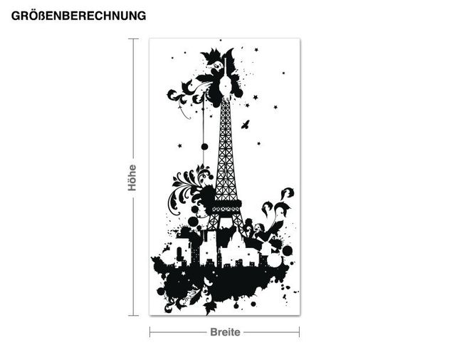 Kitchen Eiffel Tower with tendrils design