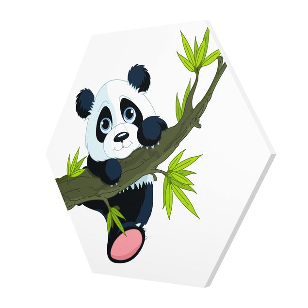 Nursery wall art Climbing Panda