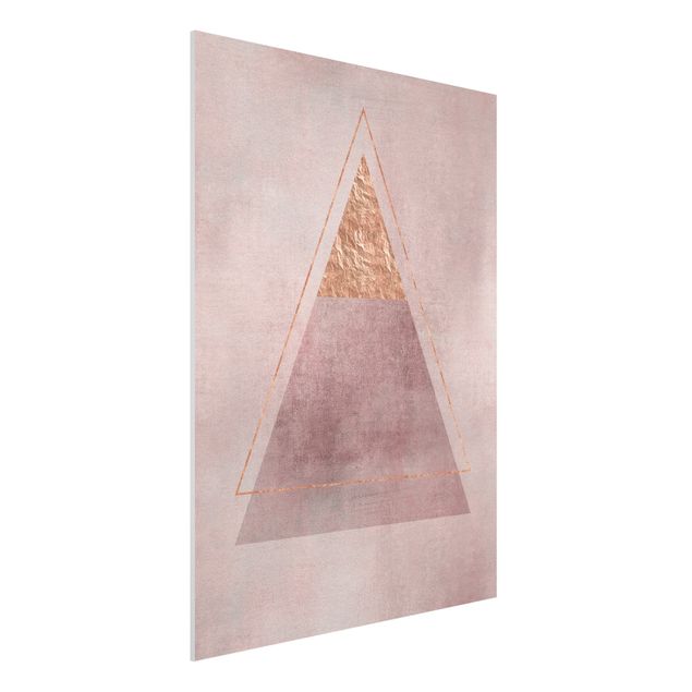 Kitchen Geometry In Pink And Gold II