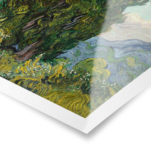 Landscape wall art Vincent van Gogh - Cypresses
