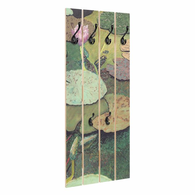 Wall mounted coat rack Lily With Leaves III