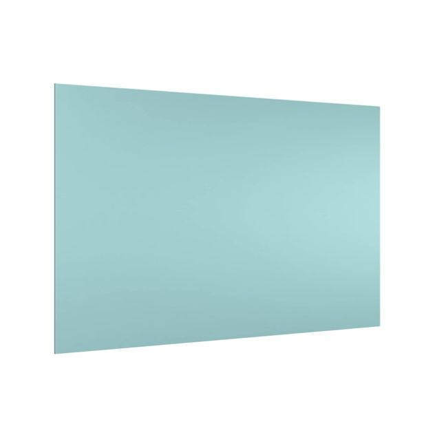 Glass splashback Pastel Turquoise