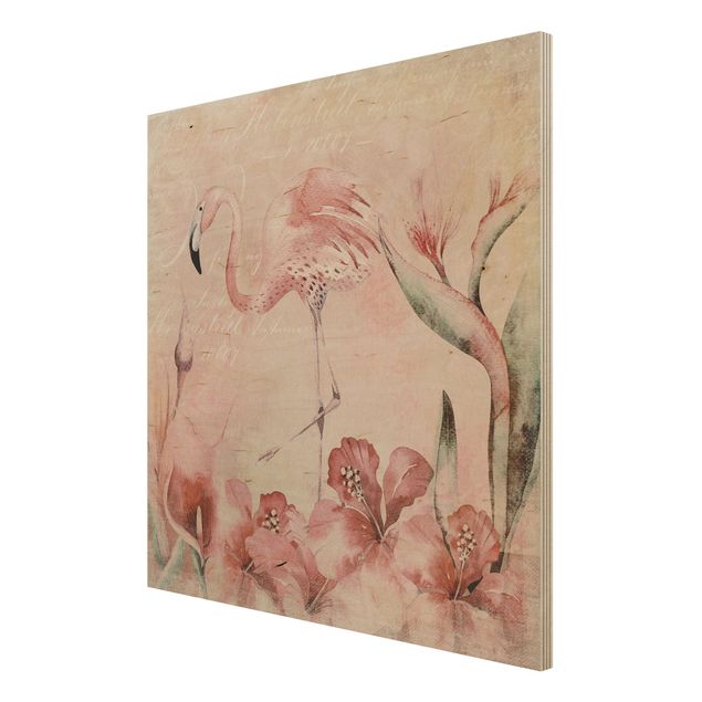 Andrea Haase Shabby Chic Collage - Flamingo