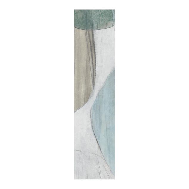 Sliding panel curtains abstract Jade III