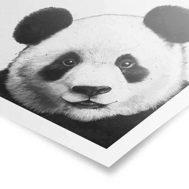 Art posters Illustration Panda Black And White Drawing