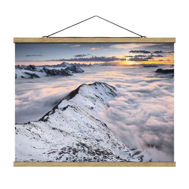 Prints modern View Of Clouds And Mountains