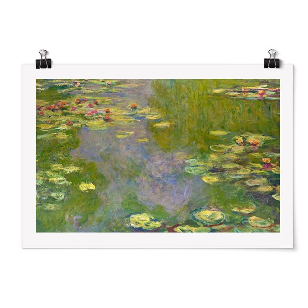 Canvas art Claude Monet - Green Waterlilies