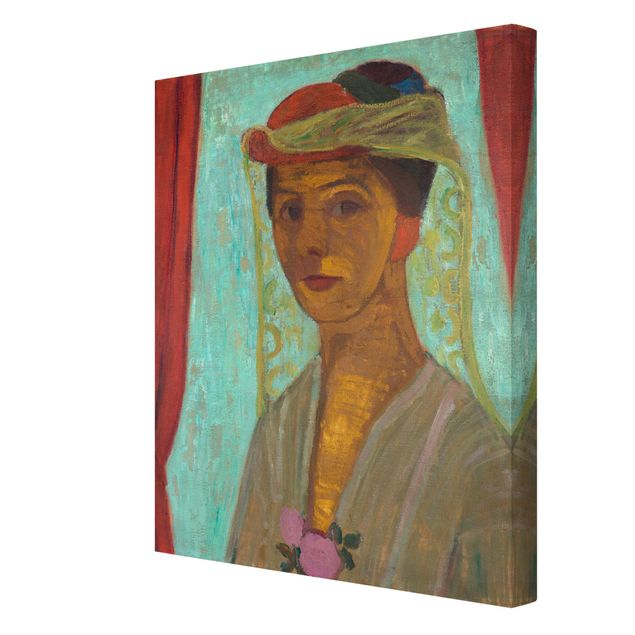 Contemporary art prints Paula Modersohn-Becker - Self-Portrait with a Hat and Veil