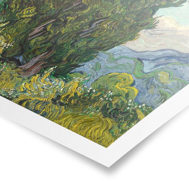 Art style Vincent van Gogh - Cypresses