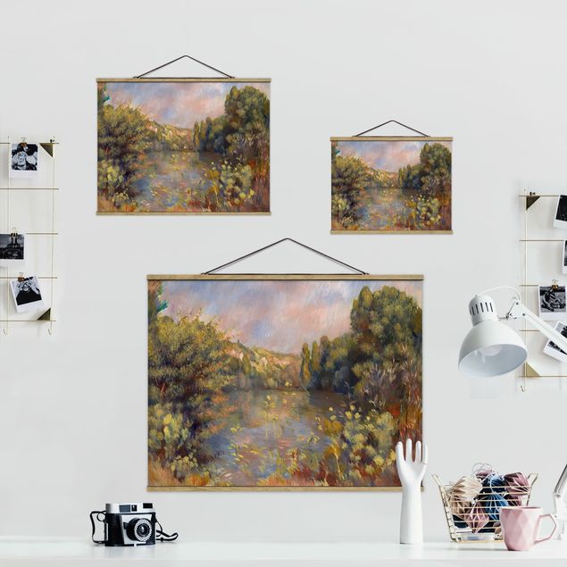 Art posters Auguste Renoir - Lakeside Landscape