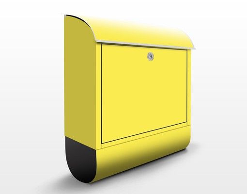 Yellow letter box Colour Lemon Yellow