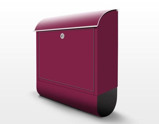 Letterboxes Colour Wine Red