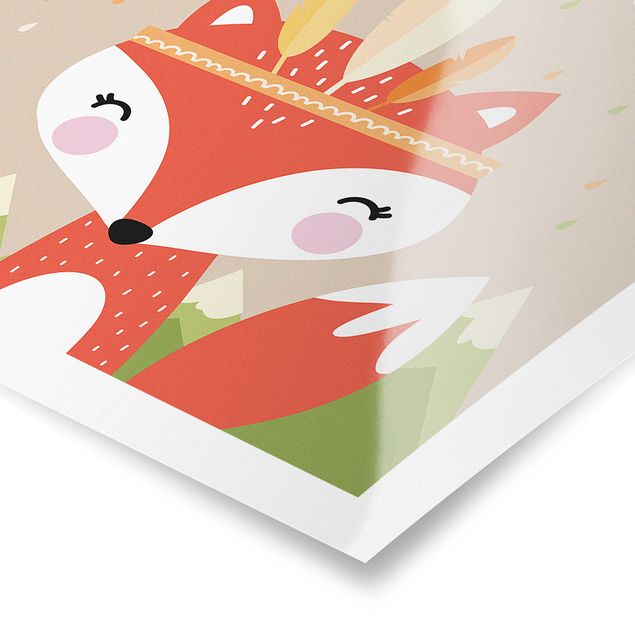 Prints modern Indian Fox