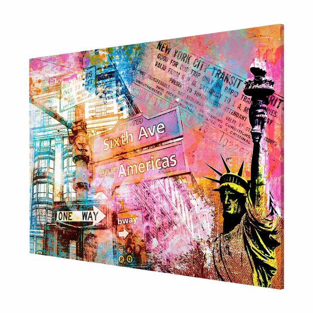 Architectural prints Sixth Avenue New York Collage