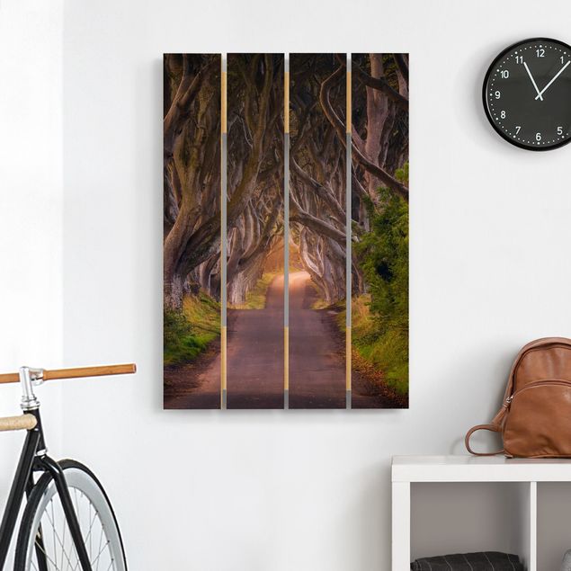 Wood prints landscape Tunnel Of Trees
