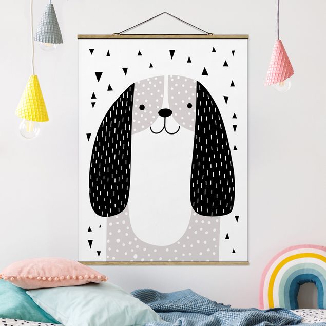 Kids room decor Zoo With Patterns - Dog