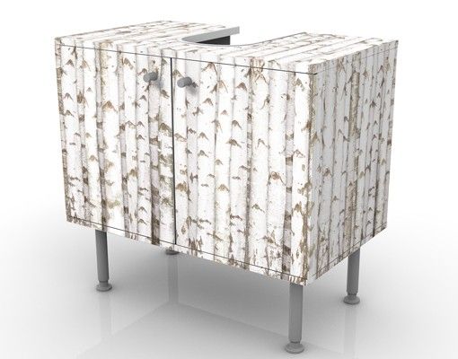 Wash basin cabinet design - No.YK15 Birch Wall