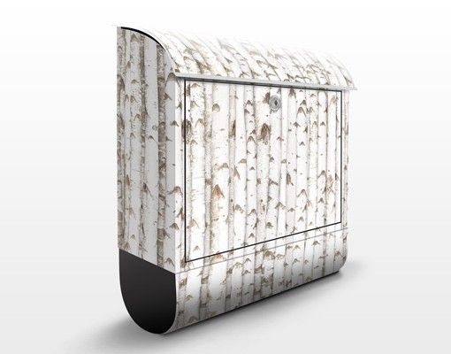Letterboxes landscape No.YK15 Birch Wall