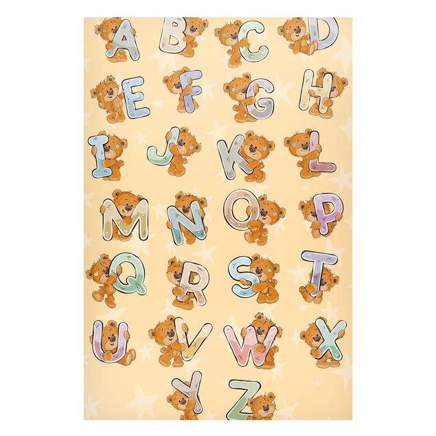 Bear print I Am Learning The Alphabet with Teddy From A To Z
