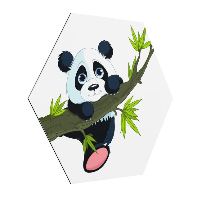 Trees on canvas Climbing Panda