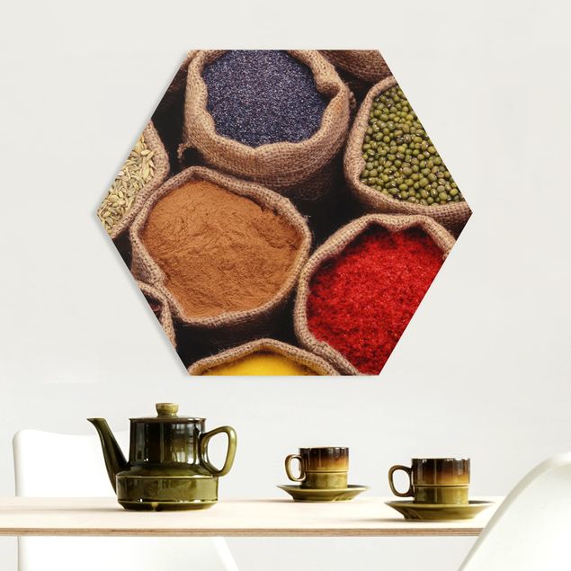 Modern art prints Colourful Spices