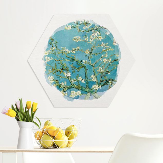 Pointillism WaterColours - Vincent Van Gogh - Almond Blossom