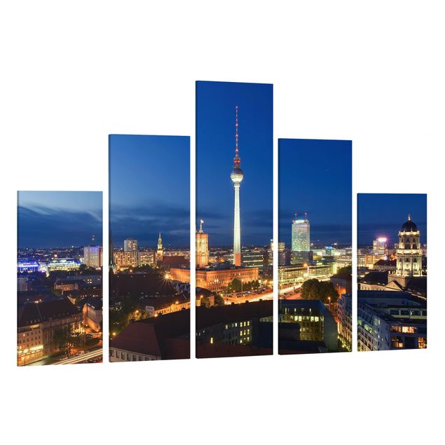 Prints Berlin TV Tower At Night