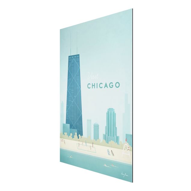 Prints vintage Travel Poster - Chicago