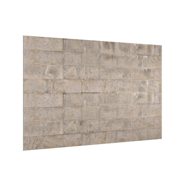 Glass splashback stone Brick Concrete