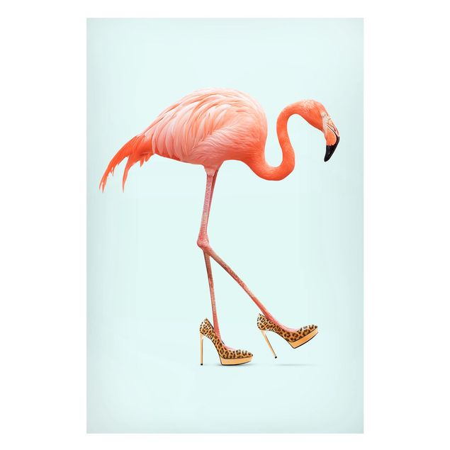 Magnet boards animals Flamingo With High Heels