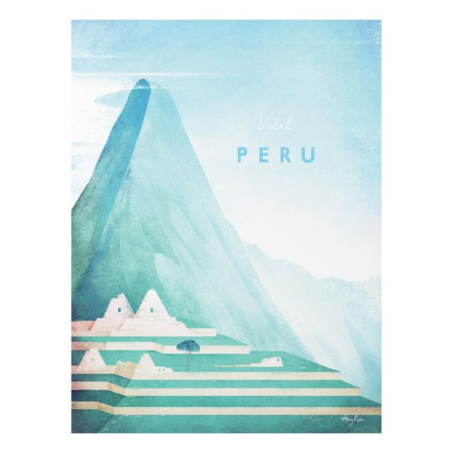 Prints landscape Travel Poster - Peru