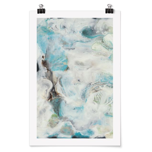 Abstract poster prints Tide With Flotsam III