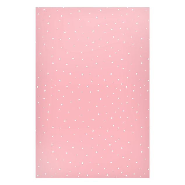Contemporary art prints Drawn Little Dots On Pastel Pink