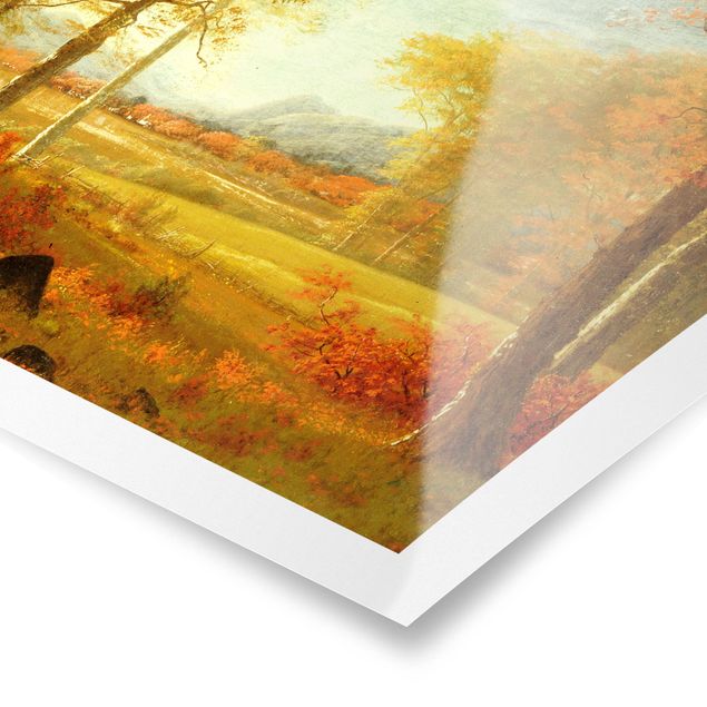 Romanticism style Albert Bierstadt - Autumn In Oneida County, New York