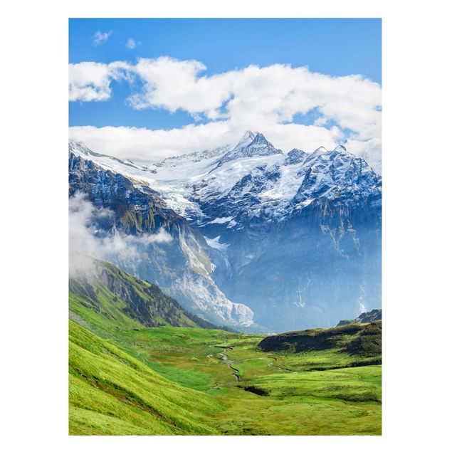 Landscape wall art Swiss Alpine Panorama